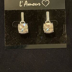 L'Amour Sparkling‎ Silver Earrings